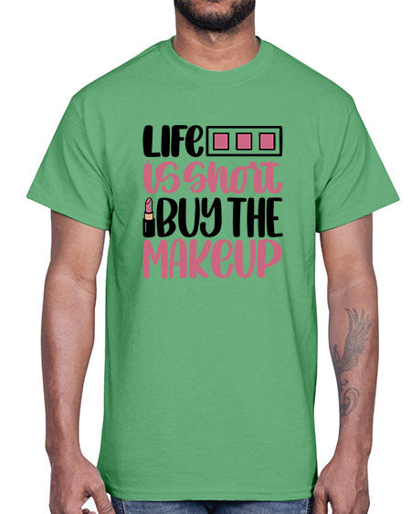 Life Is Short Buy Makeup Style 61#-makeup Cotton Tee