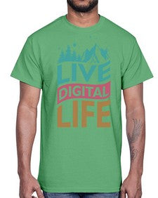 Live Digital Life 7#- internet- Cotton Tee