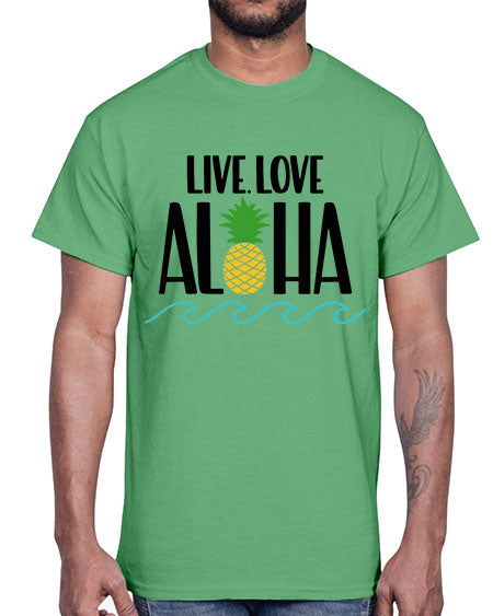 Live Love Aloha Style 30#- summer- Cotton Tee