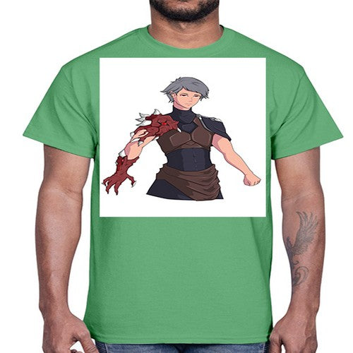 Man has parasite on hand 14#- anime- Cotton Tee
