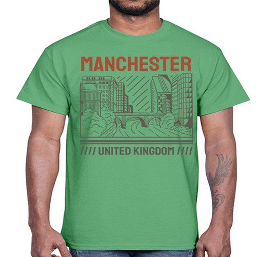 Manchester 1228#- cities- Cotton Tee