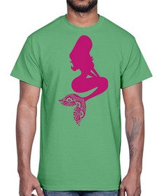 MermaidMandalaUpdated 933#- mandala- Cotton Tee