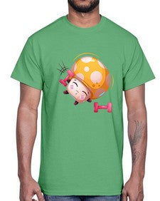 Mushroom 190#- cartoon food- Cotton Tee