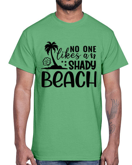 No one likes a shady beach 01#- summer- Cotton Tee