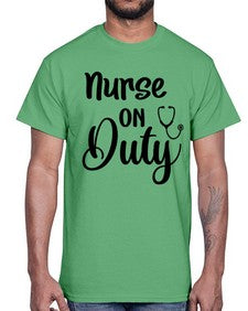 Nurse on duty 1188#- nurse- Cotton Tee