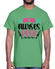 Nurses Rock Style Style 1254#- nurse- Cotton Tee