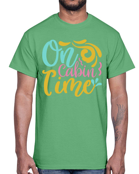 ON CABIN TIME Style 59#- summer- Cotton Tee