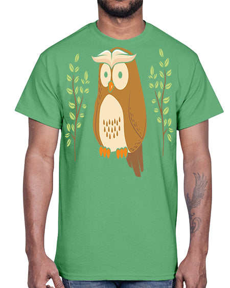 Owl of Athena Long Sleeve A TurtleRabbit 14#- owl- Cotton Tee