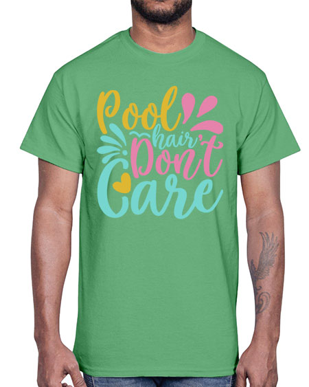 POOL HAIR DONT CARE Style 6#- summer- Cotton Tee