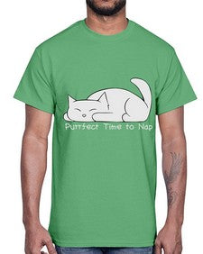 Perfect Time to Nap- cats- Cotton Tee