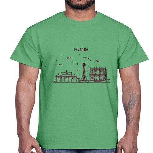 Pune 1694#- cities- Cotton Tee