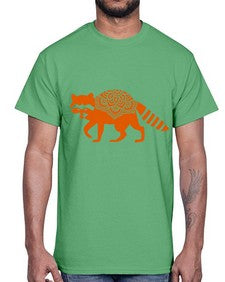 RacoonMandala 1010#- mandala- Cotton Tee