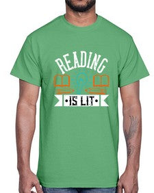 Reading is lit Style 1346#- teacher- Cotton Tee