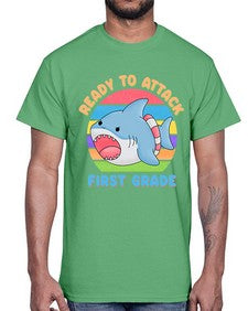 Ready to Attack first Grade 710#- first grade- Cotton Tee