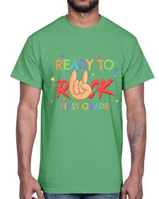 Ready to Rock first Grade 728#- first grade- Cotton Tee