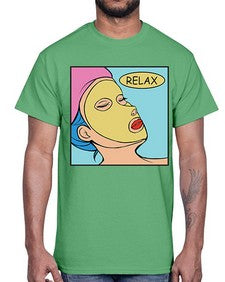 Relax 1013#- art pop art- Cotton Tee