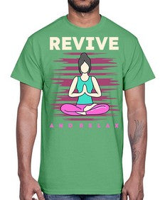 Revive and Relax 500#- yoga- Cotton Tee