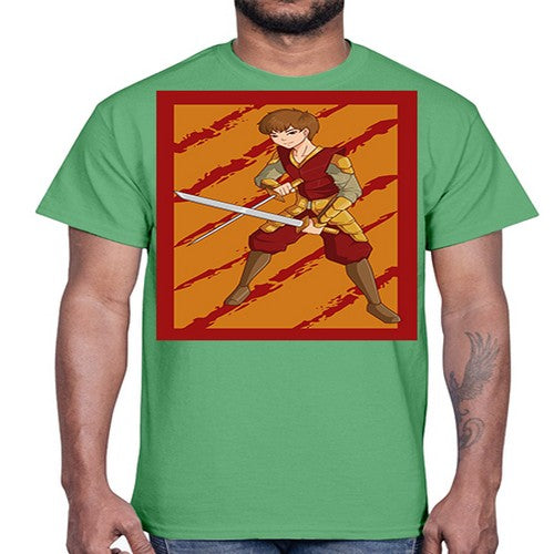 Samurai boy 95#- anime- Cotton Tee