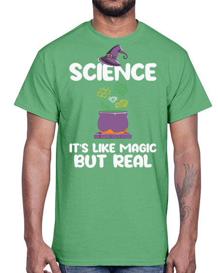 ScienceItsLikeMagicButScientistSkinite Scientist Skinite 48#- general science- Cotton Tee