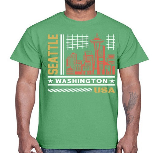 Seattle 1809#- cities- Cotton Tee