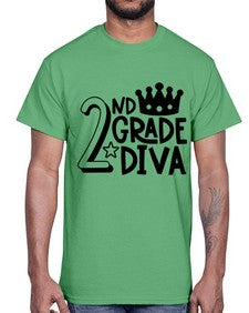 Second Grade Diva 812#- second grade- Cotton Tee