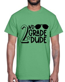 Second Grade Dude 816#- second grade- Cotton Tee