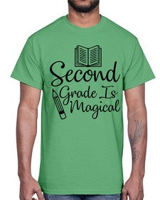 Second Grade Is Magical 820#- second grade- Cotton Tee
