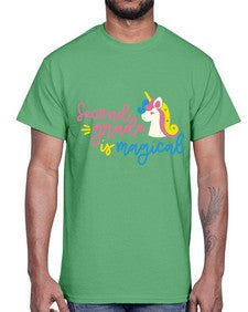 Second Grade Is Magical 822#- second grade- Cotton Tee