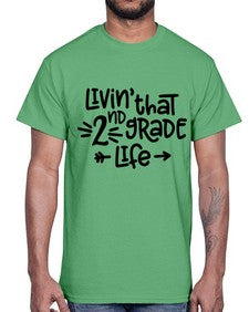Second Grade Life 826#- second grade- Cotton Tee