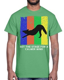 Set the Stage 515#- yoga- Cotton Tee