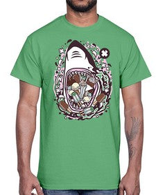 Shark Ice Cream 1523#- ice cream- Cotton Tee