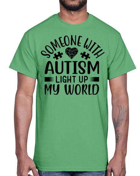 Some one with Style 50#- autism- Cotton Tee
