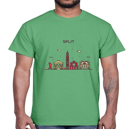 Split 1877#- cities- Cotton Tee