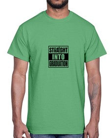 Straight into graduation 894#- graduation- Cotton Tee