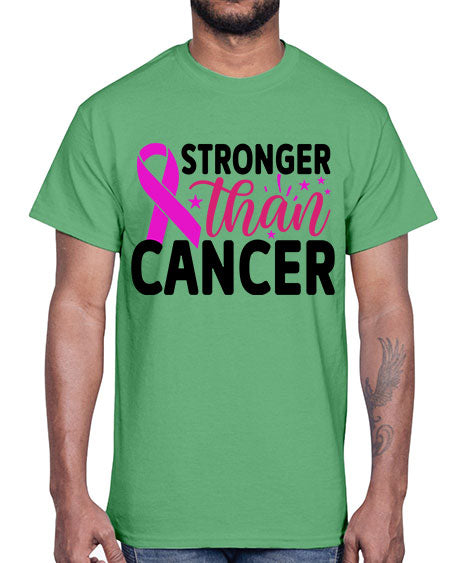 Stronger Than Cancer 6#- breast cancer- Cotton Tee
