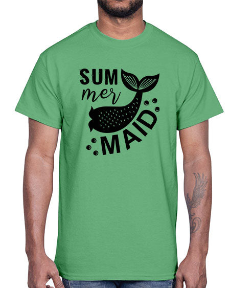 Sum mer maid 01#- summer- Cotton Tee
