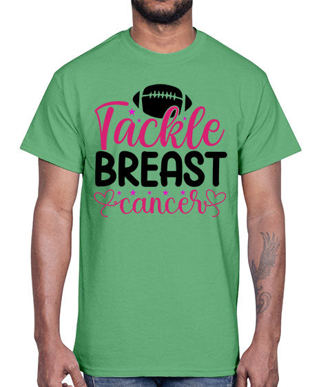 Tackle Breast Cancer 4#- breast cancer- Cotton Tee