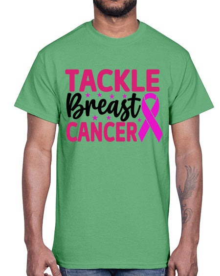 Tackle Breast Cancer 5#- breast cancer- Cotton Tee