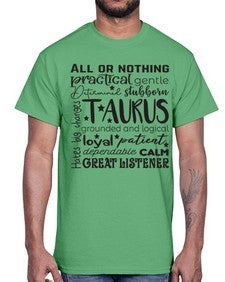 Taurus 573#- taurus- Cotton Tee