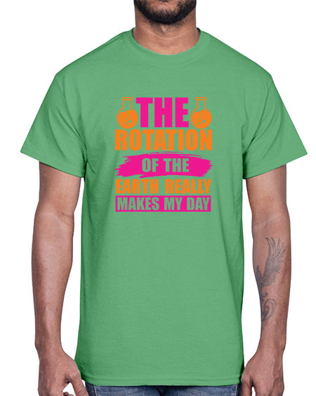 The Rotation Of The Earth Really Makes My Day 14#- nature- Cotton Tee