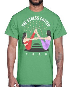 The Stress Cutter 562#- yoga- Cotton Tee