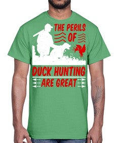 The perils of duck hunting are great Style 14#- ducks- Cotton Tee