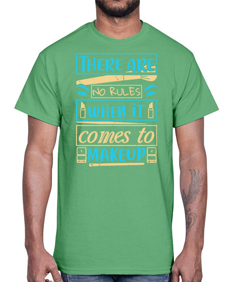 There are no rules when it comes to makeup Style 180#-makeup Cotton Tee