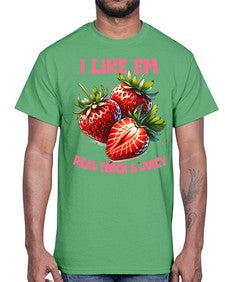 Thick and Juicy Strawberry Festival 1636#- strawberry- Cotton Tee