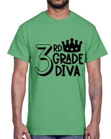 Third Grade Diva 953#- third grade- Cotton Tee