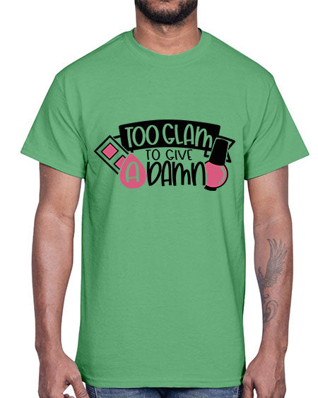 Too Glam To Give A Damn Style 10#-makeup Cotton Tee