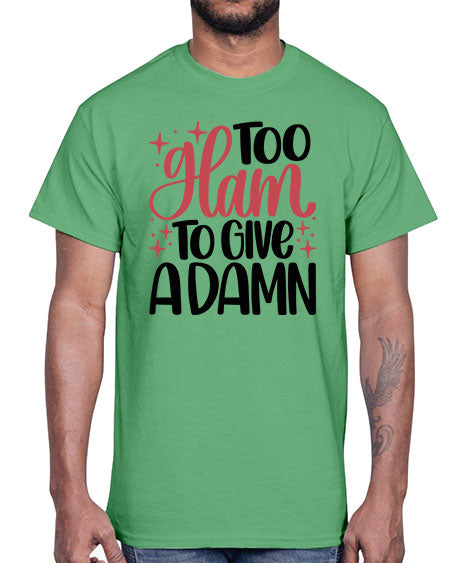 Too Glam To Give A Damn Style 9#-makeup Cotton Tee