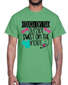 Tough On The Outside Sweet On The Inside Style Style 1581#- nurse- Cotton Tee