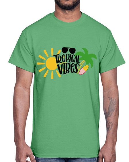 Tropical Vibes Style 9#- summer- Cotton Tee