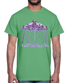 Umbrella Remember AlzheimerS Awareness 218#- alzheimers- Cotton Tee